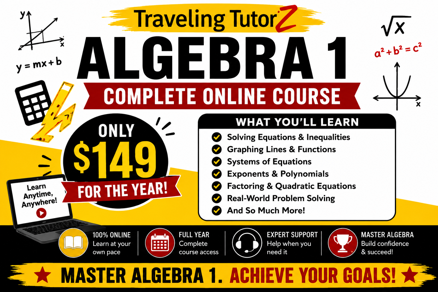 Algebra 1 Complete Course